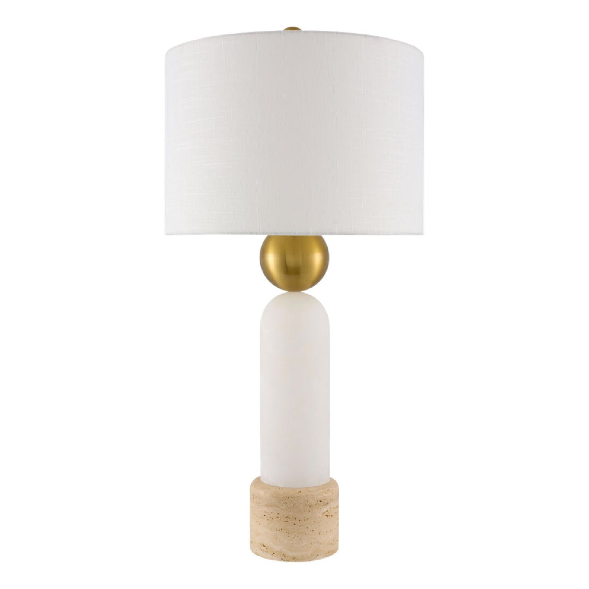 Modern European furniture - White Stone Modern Table Lamp - www.oroa.com