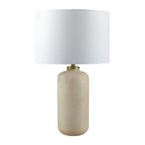 Modern European furniture - Neutral-Toned Ceramic Table Lamp - www.oroa.com