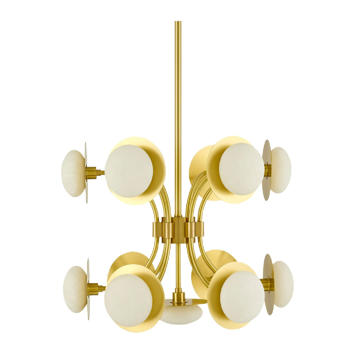 Modern European furniture - Gold 13-Light Pendant Lamp - www.oroa.com
