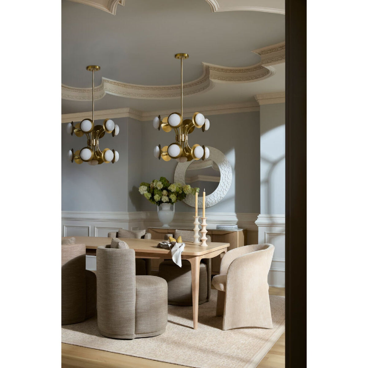 Modern European furniture - Gold 13-Light Pendant Lamp - www.oroa.com