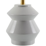 Modern European furniture - Geometrical Ceramic Accent Table Lamp - www.oroa.com