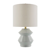 Modern European furniture - Geometrical Ceramic Accent Table Lamp - www.oroa.com