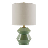 Modern European furniture - Geometrical Ceramic Accent Table Lamp - www.oroa.com