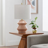 Modern European furniture - Geometrical Ceramic Accent Table Lamp - www.oroa.com