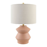 Modern European furniture - Geometrical Ceramic Accent Table Lamp - www.oroa.com