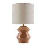 Modern European furniture - Geometrical Ceramic Accent Table Lamp - www.oroa.com