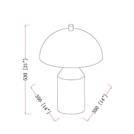 Modern European furniture - Metal Dome Table Lamp - www.oroa.com