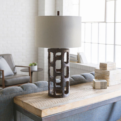 Modern European furniture - Rustic Bronze Finish Table Lamp - www.oroa.com