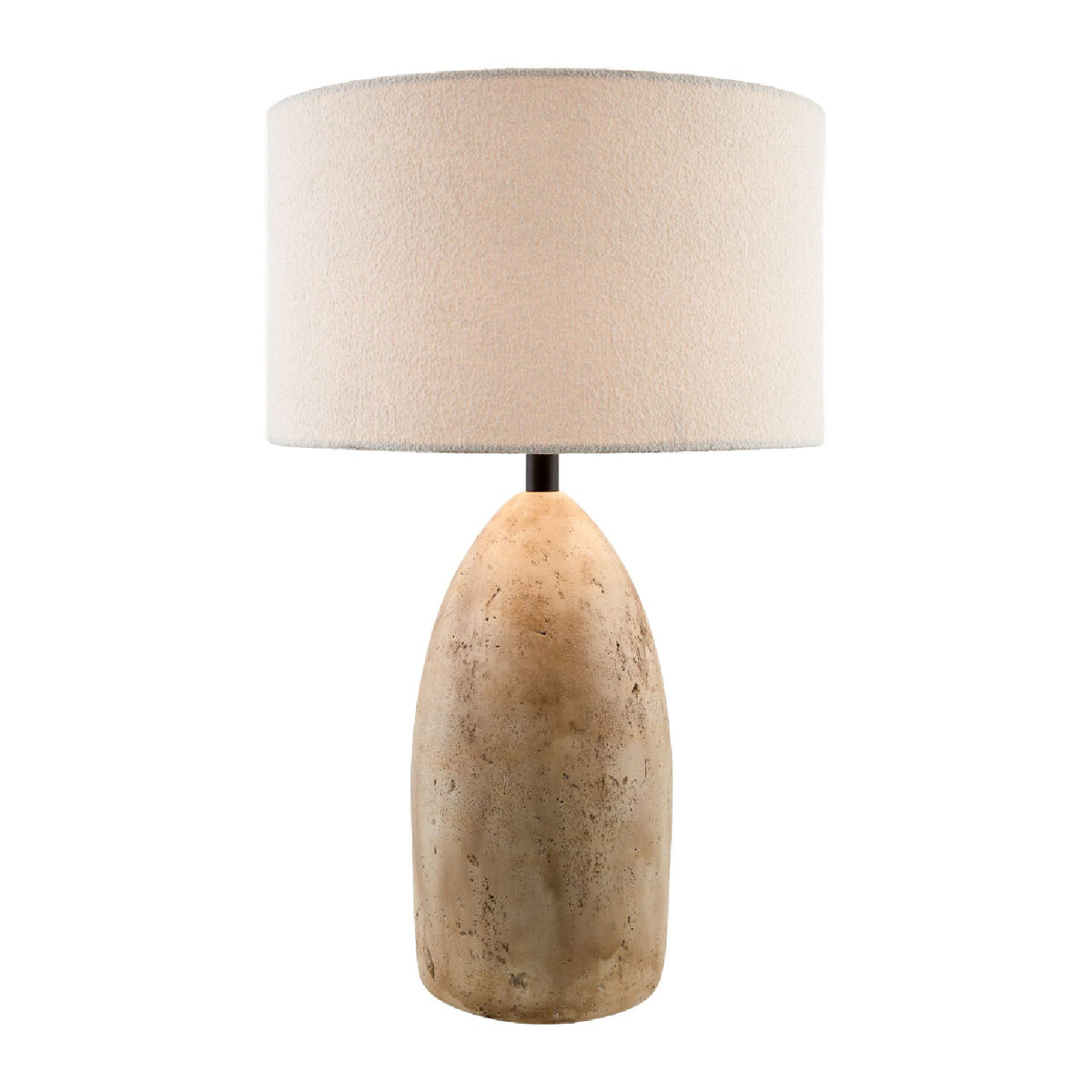 Modern European furniture - Beige Concrete Accent Table Lamp - www.oroa.com