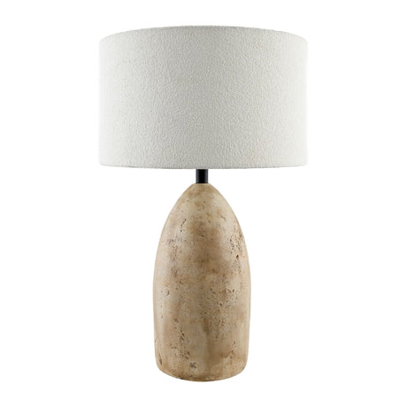 Modern European furniture - Beige Concrete Accent Table Lamp - www.oroa.com