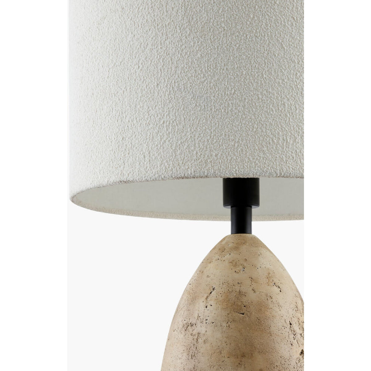 Modern European furniture - Beige Concrete Accent Table Lamp - www.oroa.com