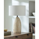 Modern European furniture - Beige Concrete Accent Table Lamp - www.oroa.com