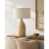 Modern European furniture - Beige Concrete Accent Table Lamp - www.oroa.com