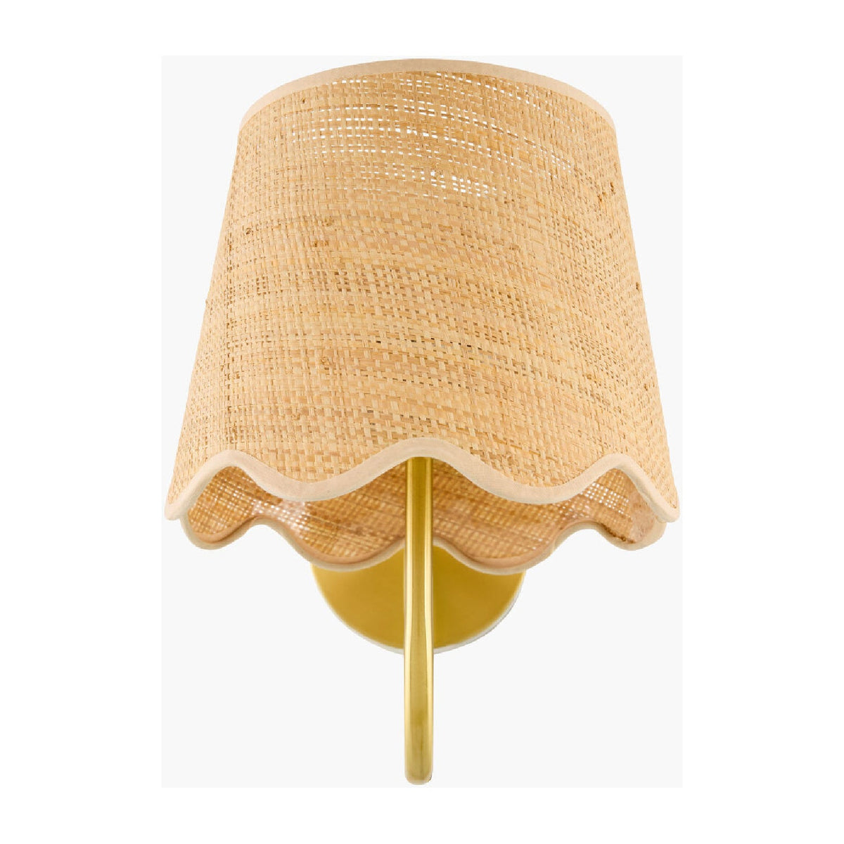 Modern European furniture - Scalloped Rattan Wall Lamp - www.oroa.com
