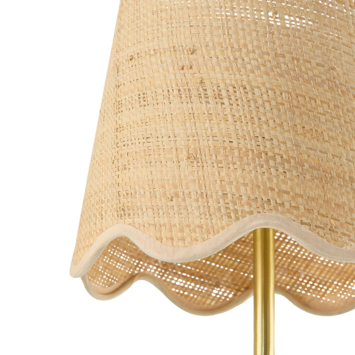 Modern European furniture - Scalloped Rattan Wall Lamp - www.oroa.com