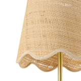 Modern European furniture - Scalloped Rattan Wall Lamp - www.oroa.com