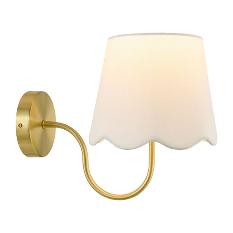 Modern European furniture - Scalloped Linen Wall Lamp - www.oroa.com