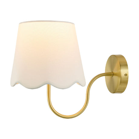 Modern European furniture - Scalloped Linen Wall Lamp - www.oroa.com