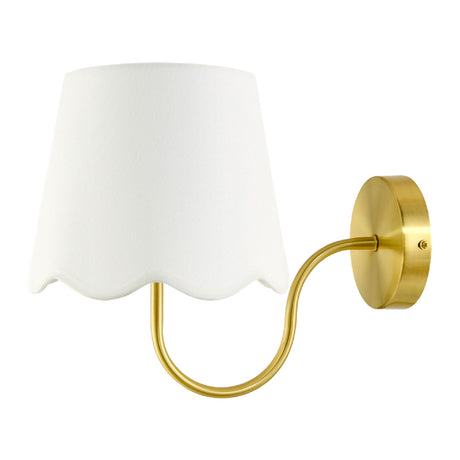 Modern European furniture - Scalloped Linen Wall Lamp - www.oroa.com