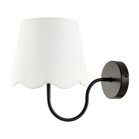 Modern European furniture - Scalloped Linen Wall Lamp - www.oroa.com