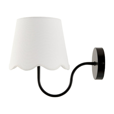 Modern European furniture - Scalloped Linen Wall Lamp - www.oroa.com