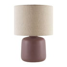 Modern European furniture - Beige Linen Ceramic Table Lamp S - www.oroa.com
