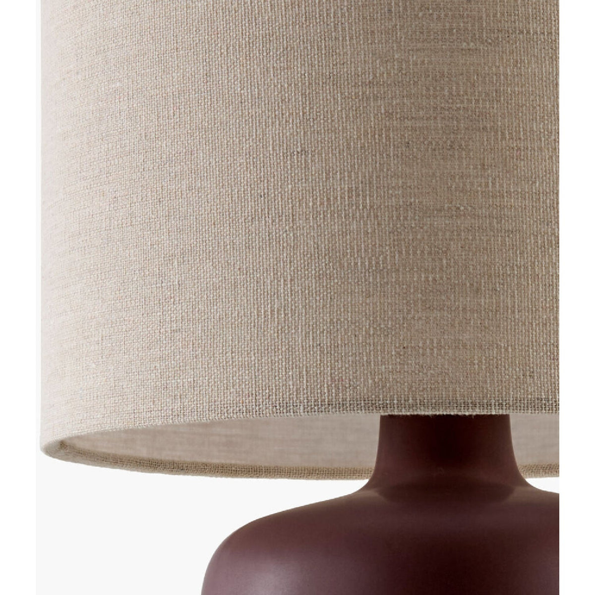 Modern European furniture - Beige Linen Ceramic Table Lamp S - www.oroa.com