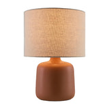 Modern European furniture - Beige Linen Ceramic Table Lamp S - www.oroa.com