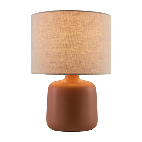 Modern European furniture - Beige Linen Ceramic Table Lamp S - www.oroa.com