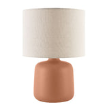 Modern European furniture - Beige Linen Ceramic Table Lamp S - www.oroa.com