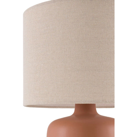 Modern European furniture - Beige Linen Ceramic Table Lamp S - www.oroa.com
