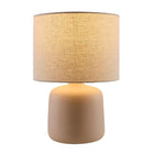 Modern European furniture - Beige Linen Ceramic Table Lamp S - www.oroa.com
