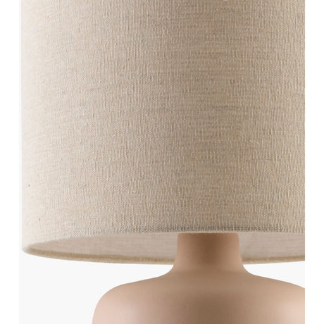 Modern European furniture - Beige Linen Ceramic Table Lamp S - www.oroa.com
