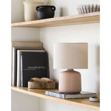 Modern European furniture - Beige Linen Ceramic Table Lamp S - www.oroa.com