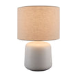 Modern European furniture - Beige Linen Ceramic Table Lamp S - www.oroa.com