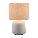 Modern European furniture - Beige Linen Ceramic Table Lamp S - www.oroa.com