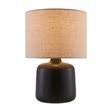 Modern European furniture - Beige Linen Ceramic Table Lamp S - www.oroa.com