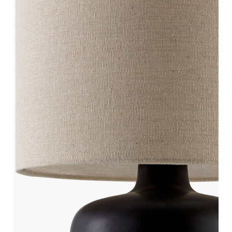 Modern European furniture - Beige Linen Ceramic Table Lamp S - www.oroa.com