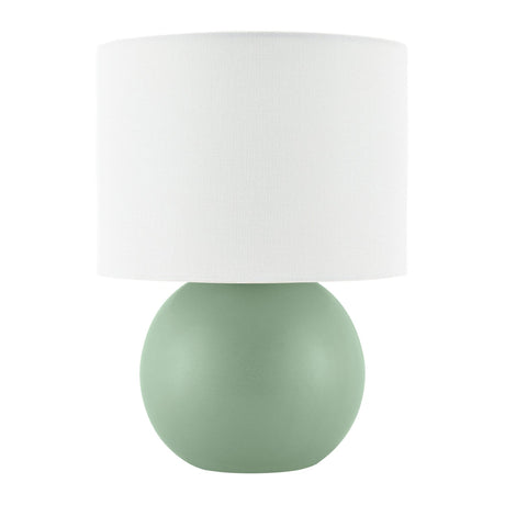 Modern European furniture - Round Glazed Ceramic Table Lamp - www.oroa.com