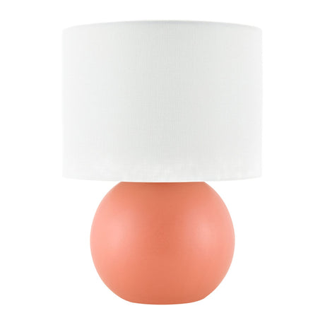 Modern European furniture - Round Glazed Ceramic Table Lamp - www.oroa.com