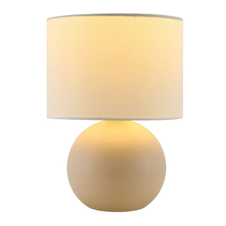 Modern European furniture - Round Glazed Ceramic Table Lamp - www.oroa.com