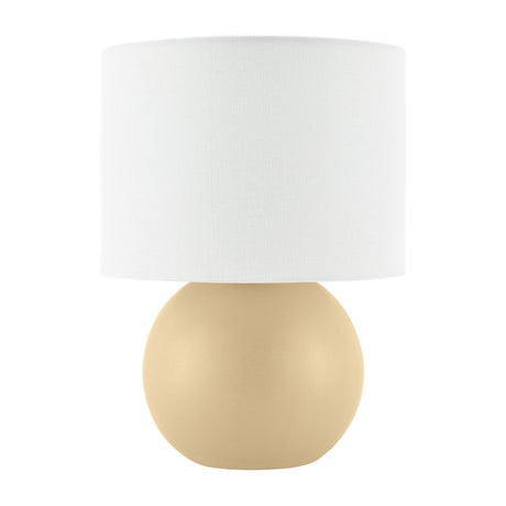 Modern European furniture - Round Glazed Ceramic Table Lamp - www.oroa.com