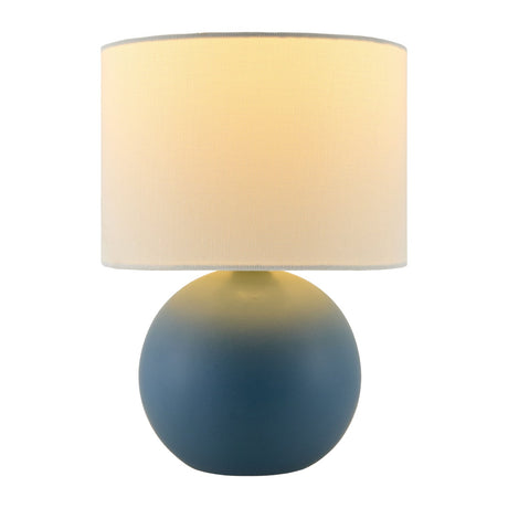 Modern European furniture - Round Glazed Ceramic Table Lamp - www.oroa.com
