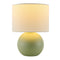 Modern European furniture - Round Glazed Ceramic Table Lamp - www.oroa.com