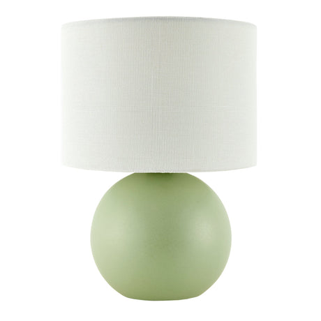 Modern European furniture - Round Glazed Ceramic Table Lamp - www.oroa.com