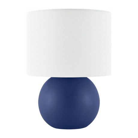 Modern European furniture - Round Glazed Ceramic Table Lamp - www.oroa.com