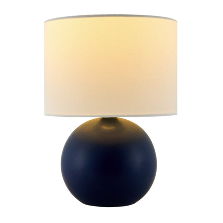 Modern European furniture - Round Glazed Ceramic Table Lamp - www.oroa.com