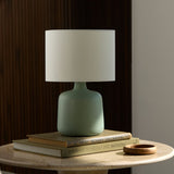 Modern European furniture - White Jute Ceramic Table Lamp - www.oroa.com