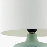 Modern European furniture - White Jute Ceramic Table Lamp - www.oroa.com
