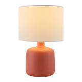 Modern European furniture - White Jute Ceramic Table Lamp - www.oroa.com